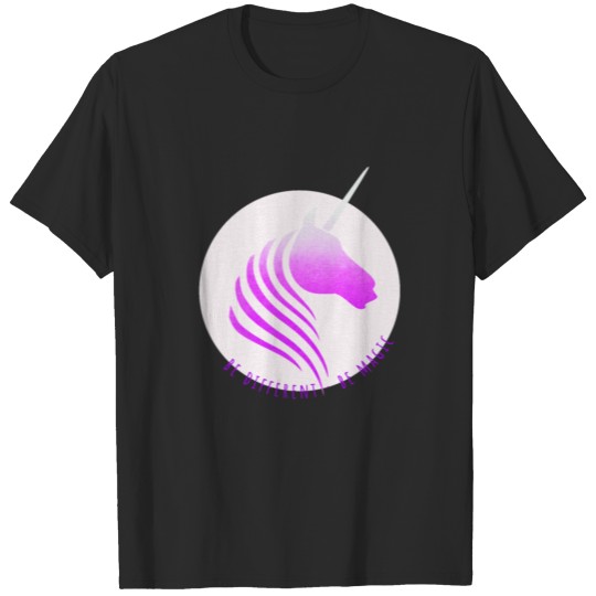 unicorn violet aquarell horse fairy tail T-shirt