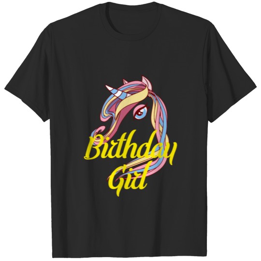 Unicorn Birthday Girl T-Shirt Unicorn Gift T-shirt