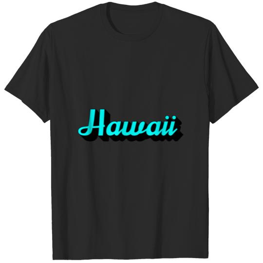 Hawaii in Turquoise T-shirt