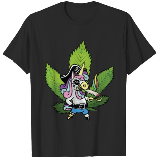 cannabis unicorn T-shirt