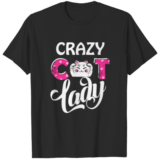 Crazy Cat Lady Animal Person Pet Lover for Boys T-shirt