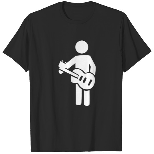 Guitar player stick figure T-shirt