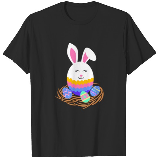 Easter Bunny Face Happy Easter Funny for Men T-shirt
