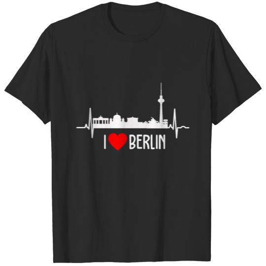 "I Love Berlin" design with an EKG motif. Outstan T-shirt