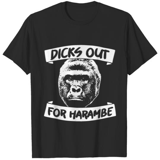 Dicks Out For Harambe Gorilla meme T-shirt