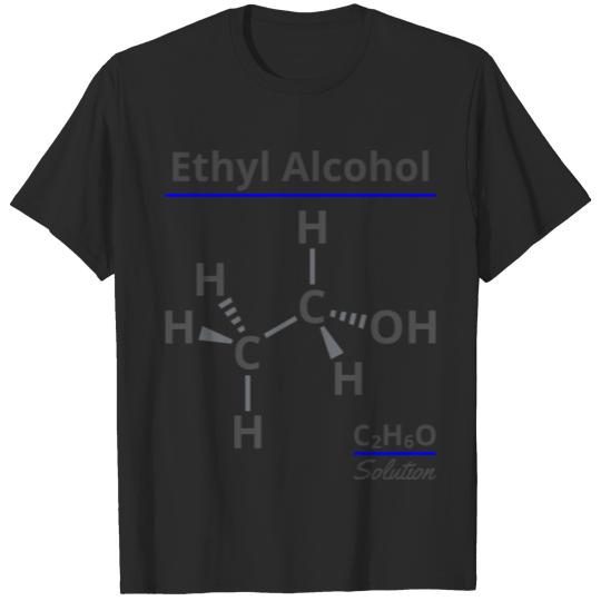 Ethyl Alcohol Molecule Solution C2H6O T-shirt