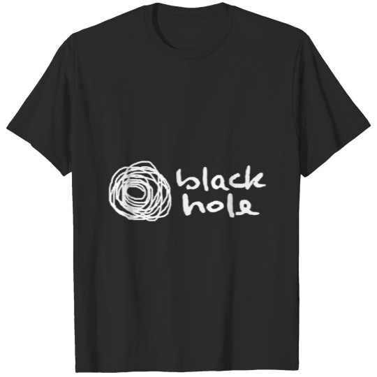 Black hole in white T-shirt