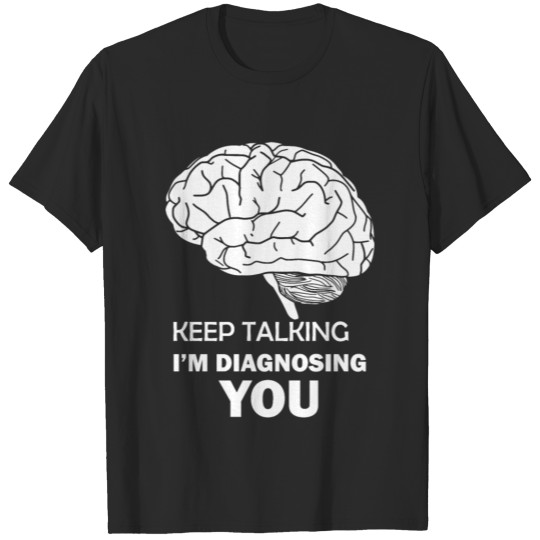 Psychologist Gift Psychology Brain Design T-shirt