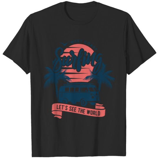 Wes coast surfing T-shirt