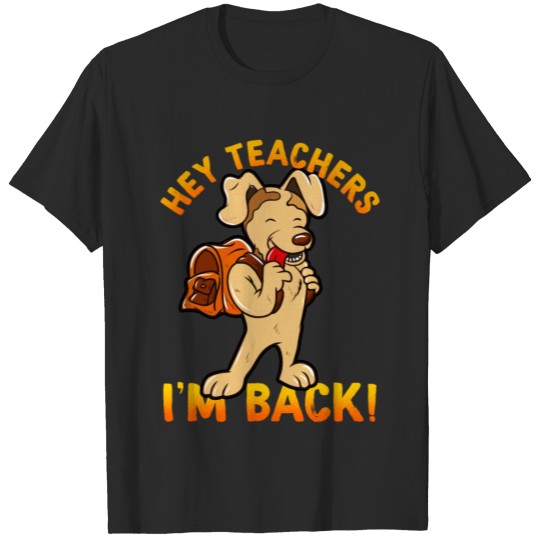 Back To School Funny Dog Start Of School Kids Gift T-shirt
