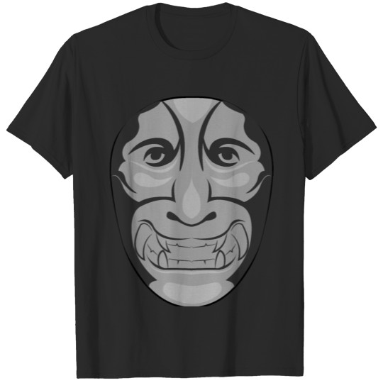 Scary Mask| Sharp Teeth| Six Fangs| Monster T-shirt