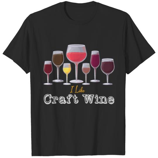 I like and love craft wine gift T-shirt