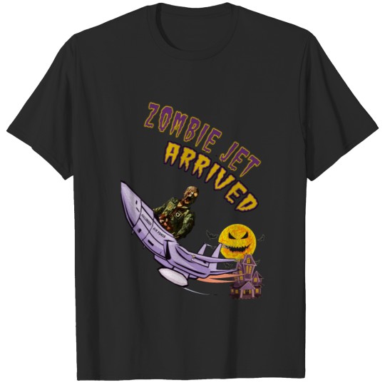 Halloween Air Force: Zombie Jet Arrived T-shirt