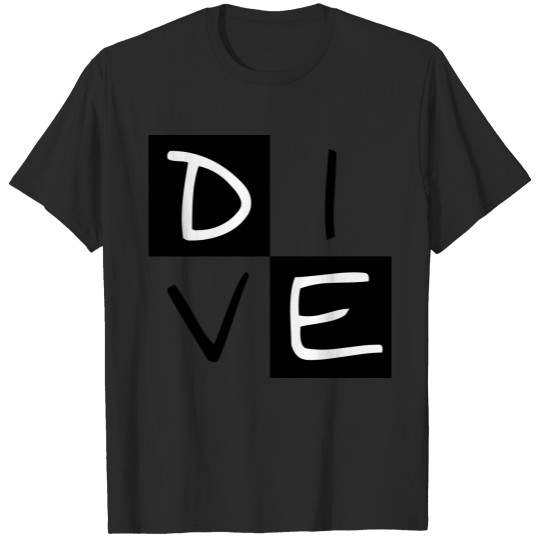 DIVE in square T-shirt