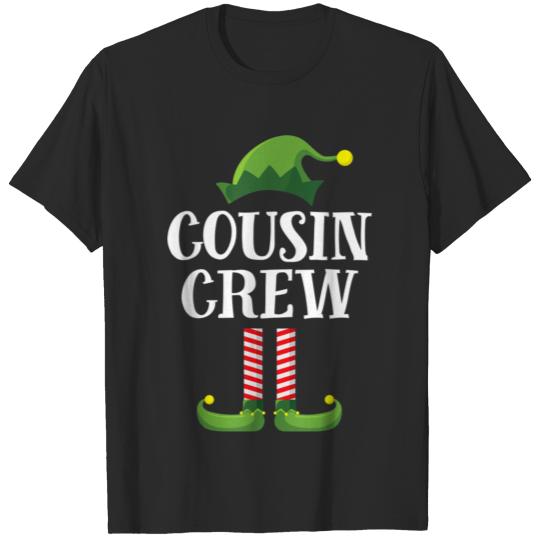 Cousin Crew Elf Matching Group Christmas Family Ki T-shirt
