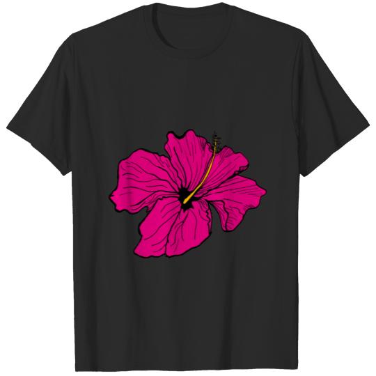 Hibiscus flower, pop art T-shirt