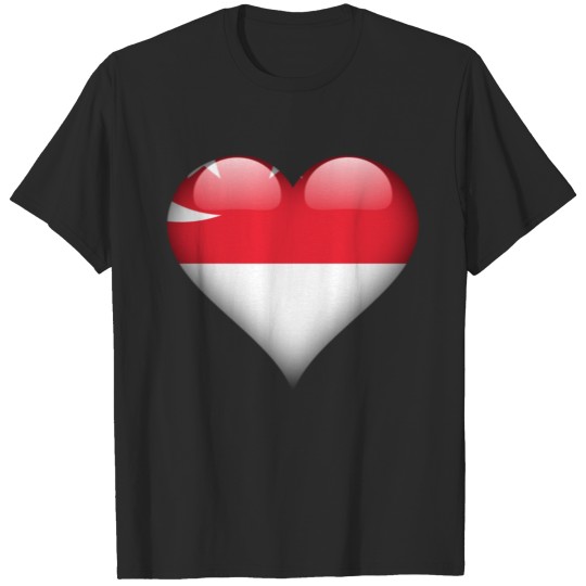 singaporean Heart Singapore Flag T-shirt