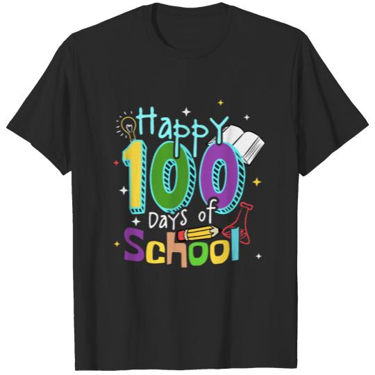 Happy 100 Days Of School Learning 100th Day T-shirt