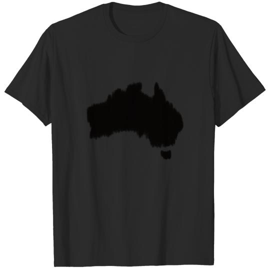 Australia continent painting T-shirt