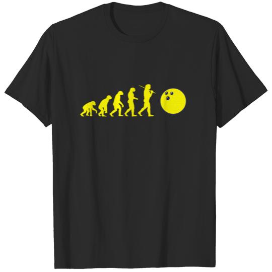 Bowling Evolution Bowling Ball Bowling Ball team T-shirt