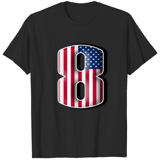 Number 8 USA T-shirt