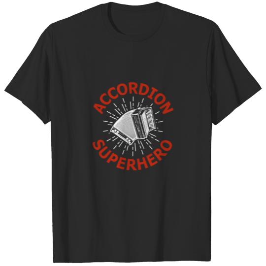 Accordion Superhero Irish Music T-shirt