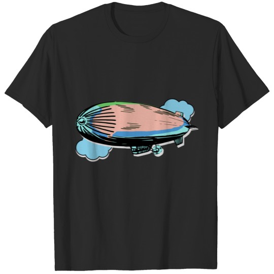 ✈ Blimp Design | Aircraft in Cartoon Style ✈ T-shirt