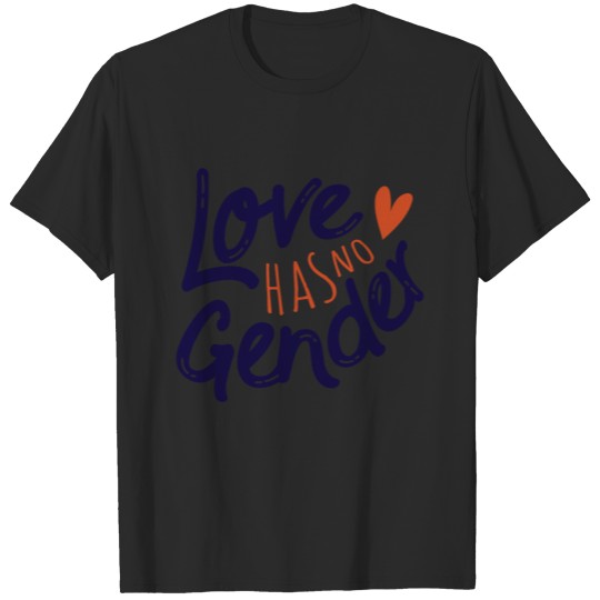 love has no gender heart T-shirt