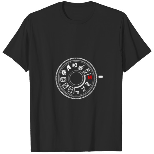 Photographer Camera Dial M Manual mode T-shirt