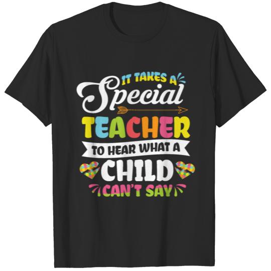 Special Education Teacher Autism Teacher Awareness T-shirt