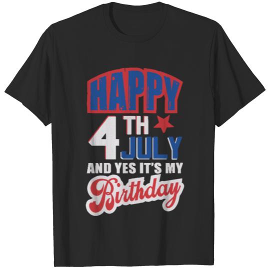 4th july birthday T-shirt
