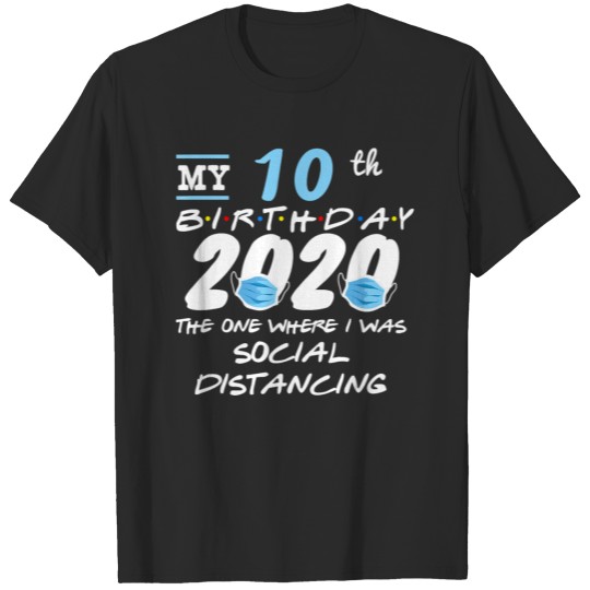 Funny 10th Birthday Quarantined 2020 Toilet Paper T-shirt