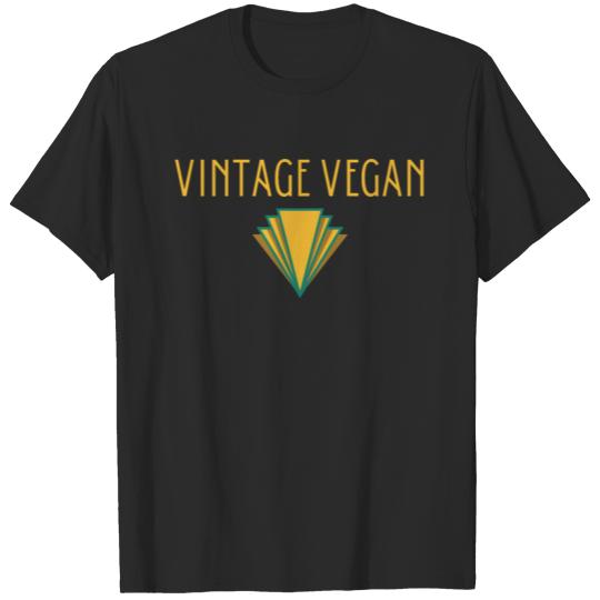 Vintage Vegan Art Deco T-shirt