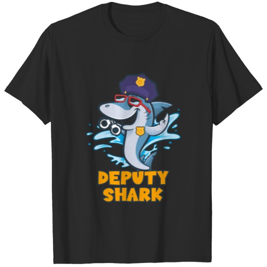 Deputy Police Shark Policeman Sea Animal Sheriff T-shirt