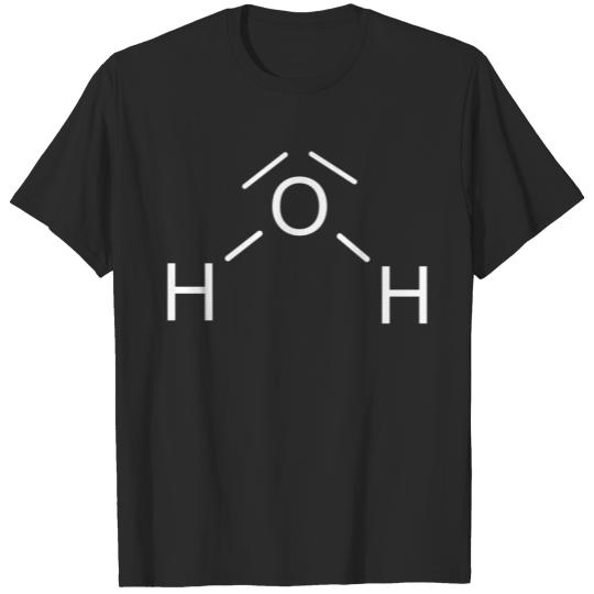 Water HO Chemistry Molecule Structure T-shirt
