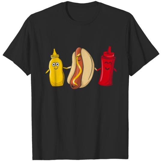 Mustard Paste Hotdog & Ketchup Sausage T-shirt