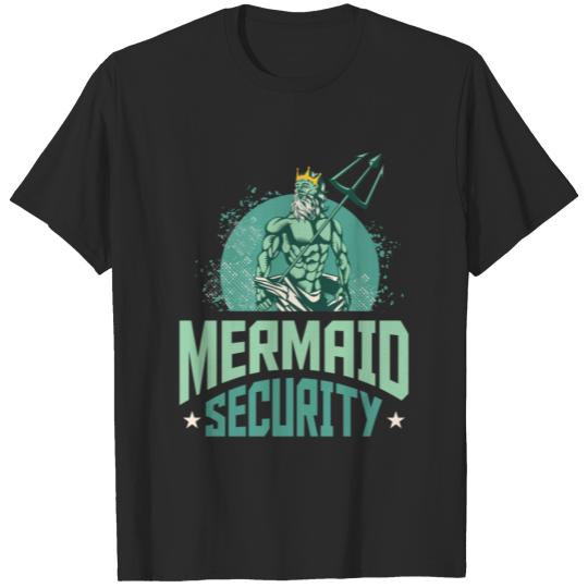 Mermaid Security Security Mermaids Poseidon T-shirt