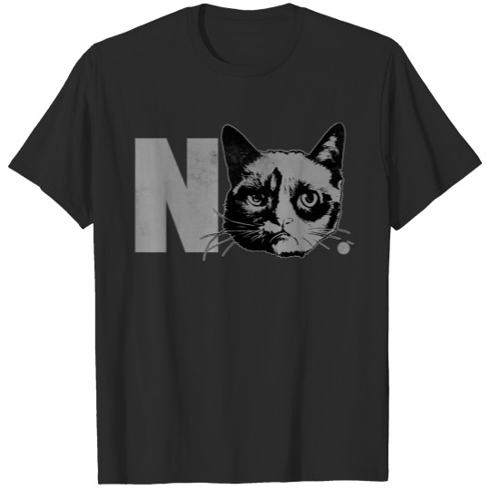 Grumpy Cat Big No Face Graphic T-shirt