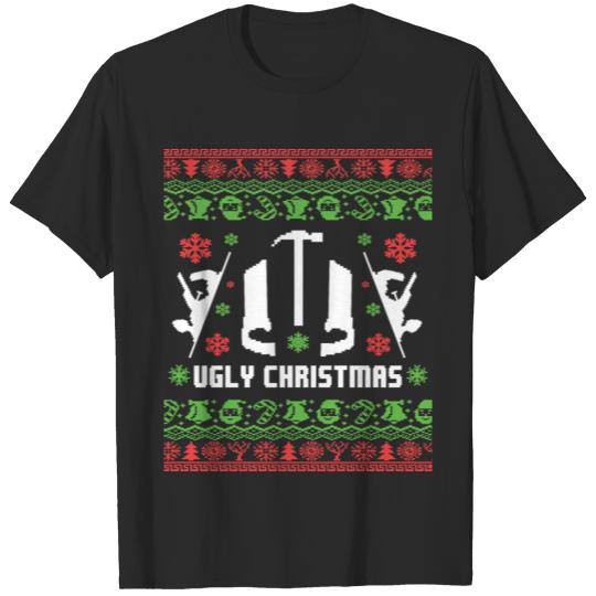 Christmas Ugly Christmas Carpenter Roofer T-shirt