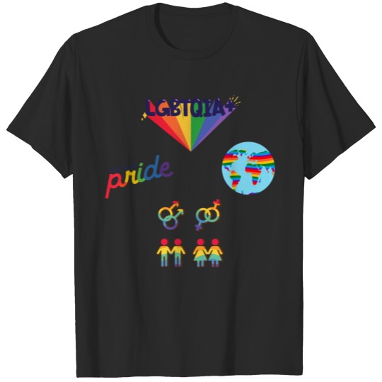 LGBTQIA+ Pride Rainbow Sticker Pack T-shirt