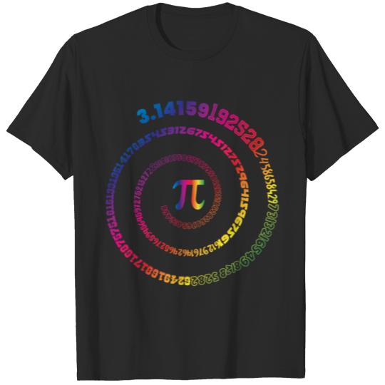 Pi Day Shirt Spiral Pi Math Tee for Pi Day 3.14 T-shirt