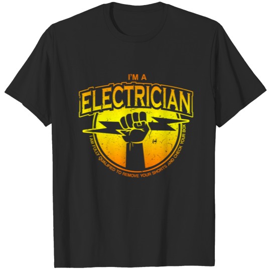electrician electricity lightning stroke T-shirt