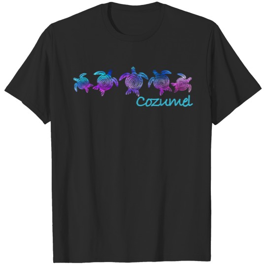 Cozumel Beach Design Tribal Turtle Gift Long T-shirt