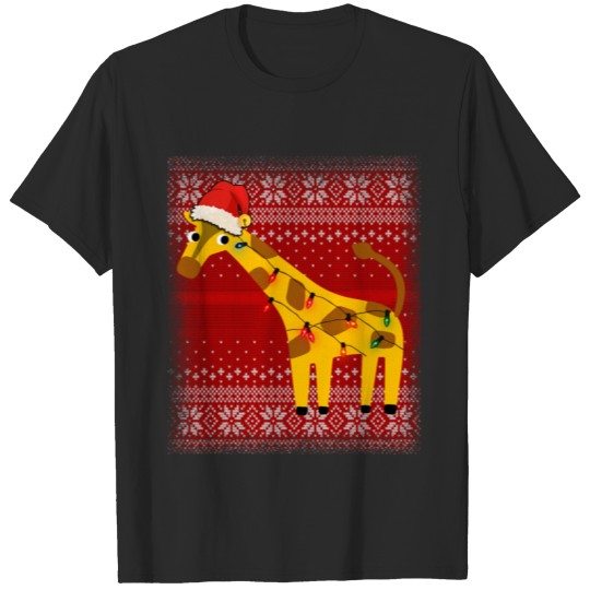 Giraffe Ugly Christmas T-shirt