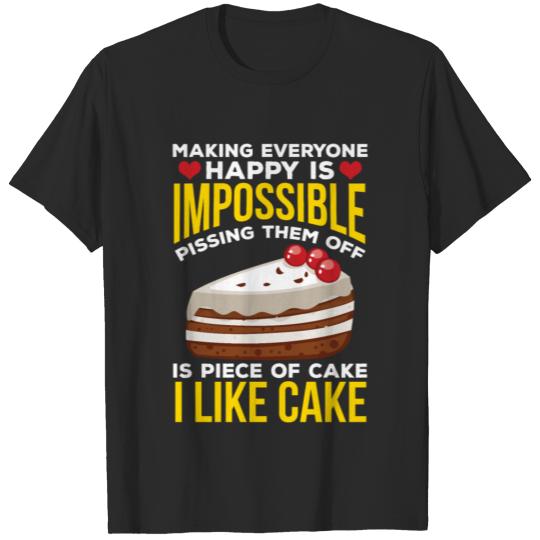 Sarcastic Cake Baker Lover Rude Baking Humor T-shirt