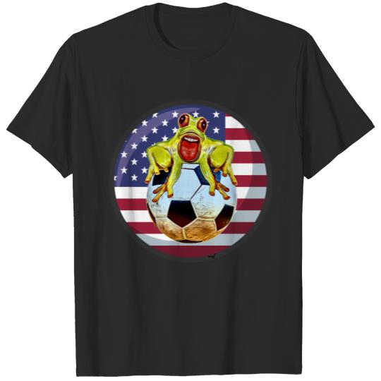 Soccer usa frog trend funny T-shirt
