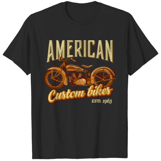 AMERICAN Motorbikes WHEELS OF FIRE T-shirt