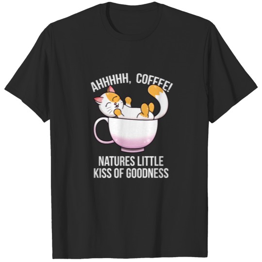 Cats and coffee cat lover coffee lover T-shirt