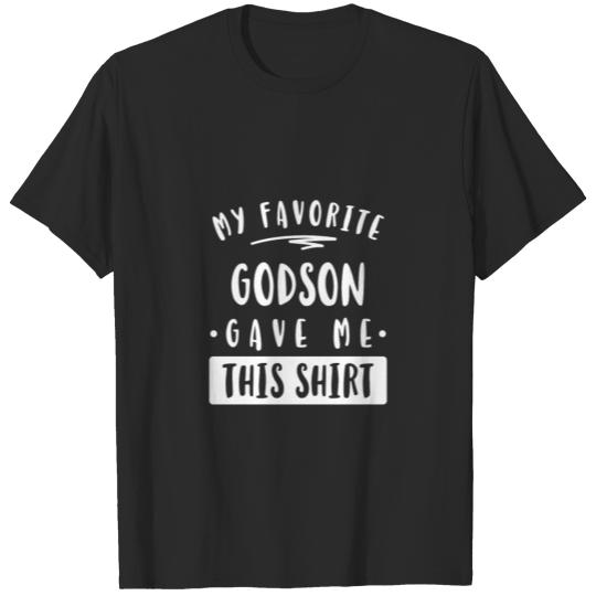Favorite Godson Gift For Godfather Godmother T-shirt