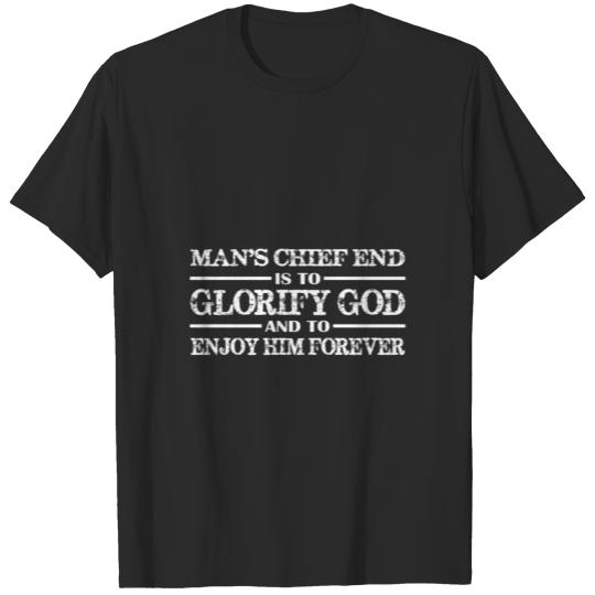 Man'S Chief End Is To Glorify God Christian T-shirt